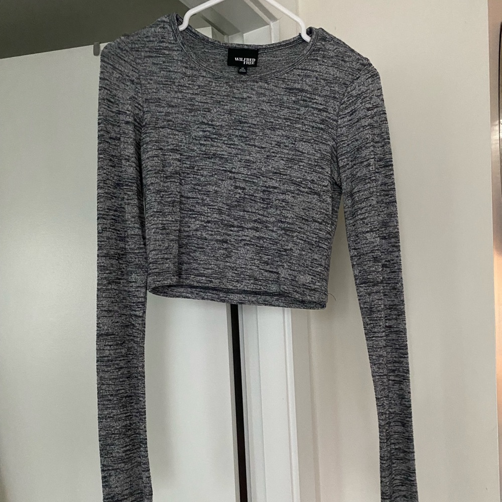 MINT Wilfred free long sleeve top. XS crop top